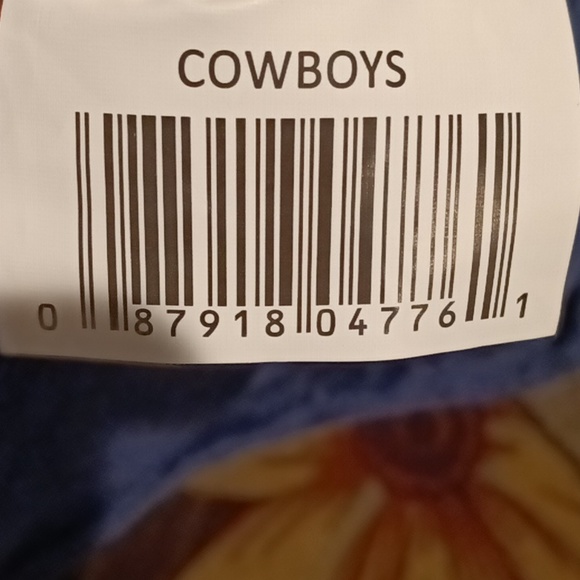 NWOT NORTHWEST navy plush Dallas Cowboys robe w saggy pockets & belt ONE SIZE - Picture 13 of 13